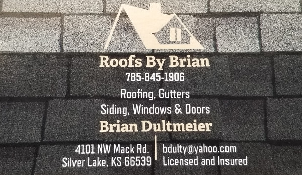 Brian Dultmeier Roofing - 785.845.1906